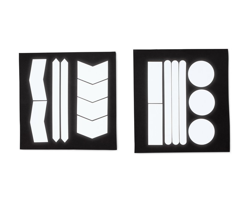 Tchibo - 16 reflektierende Aufkleber - silber