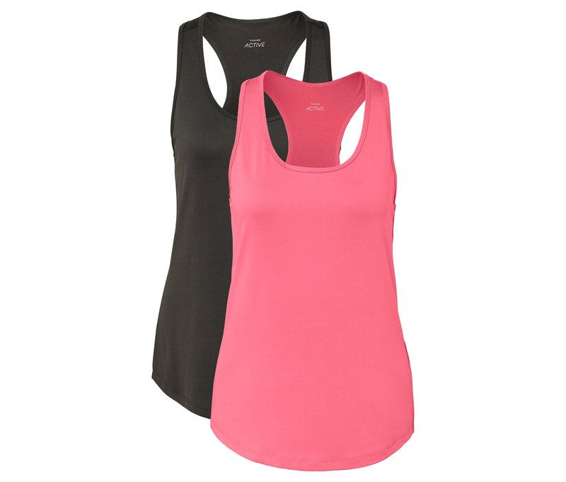 Tchibo - 2 Funktionstops - Damen - Gr. L - olivgrün