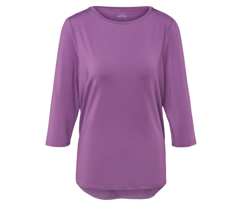 Tchibo - Funktionsshirt mit 3/4-Ärmel - Damen - Gr. XL - lila