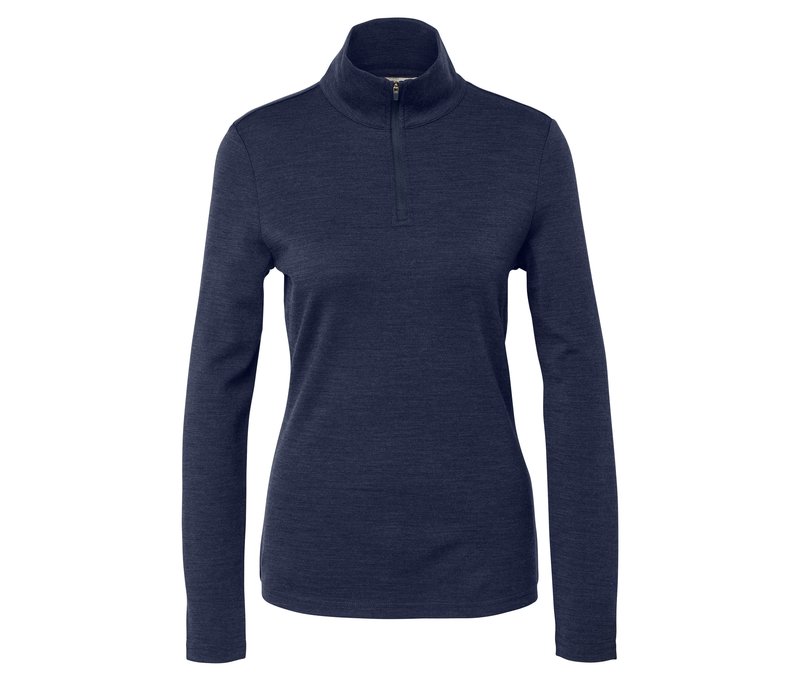 Tchibo - Funktionsshirt mit RWS-zertifizierter Wolle - Damen - Gr. XS - dunkelblau