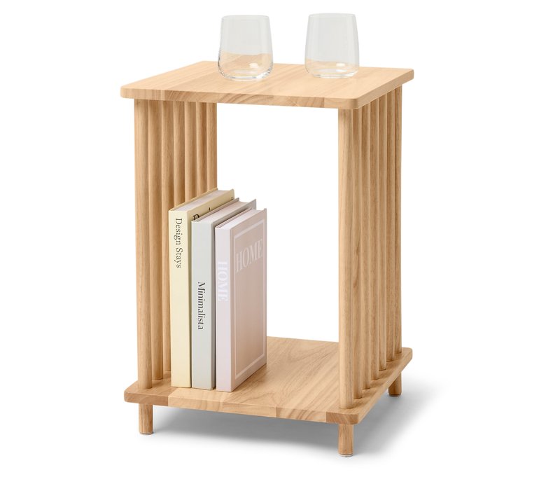 Tchibo - Dekorativer Beistelltisch - 35x35x50cm - naturfarben - Holz