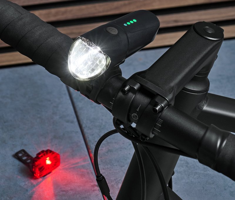 Tchibo - Fahrrad-Beleuchtungsset - schwarz