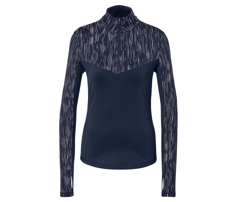 Tchibo - Thermo-Funktionsshirt - Damen - Gr. L - silber/print
