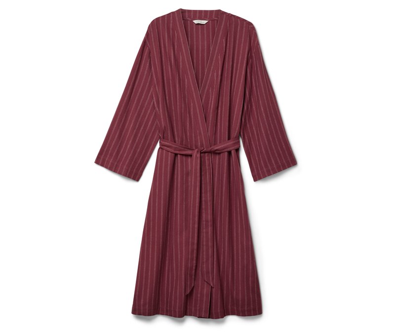 Tchibo - Flanell-Morgenmantel - Damen - Gr. M - bordeaux