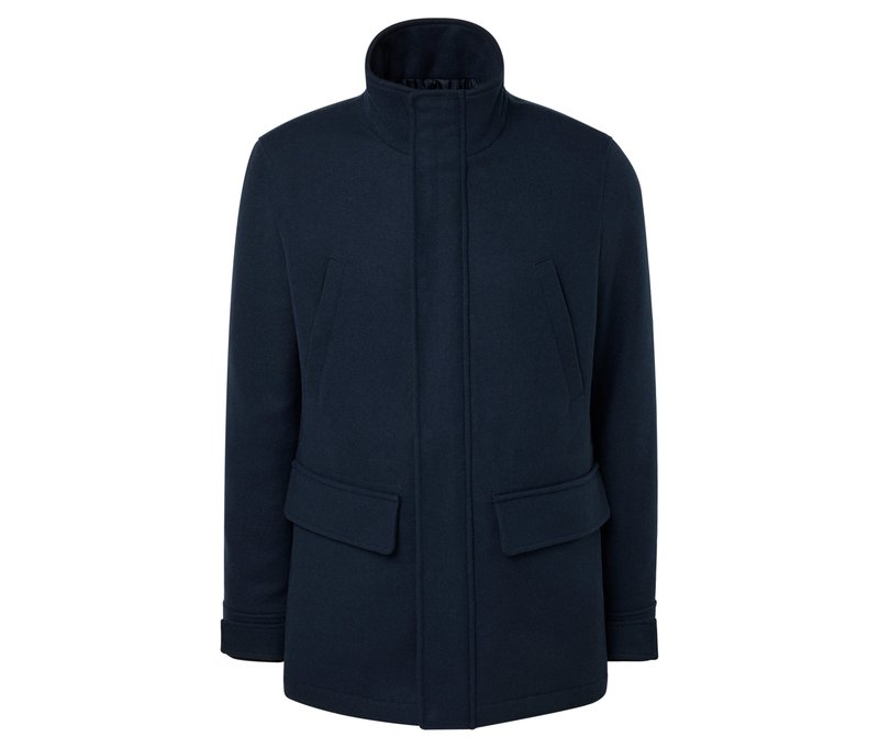Tchibo - Jacke mit Wolle - Herren - Gr. XL - dunkelblau