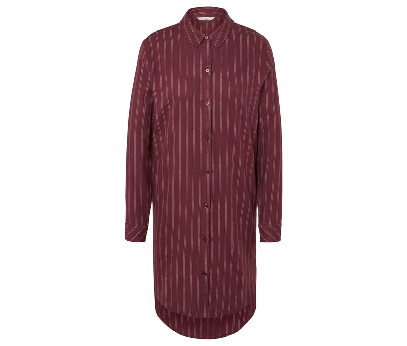 Tchibo - Flanell-Nachthemd - Damen - Gr. L - bordeaux