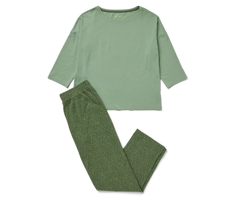 Tchibo - Pyjama-Set - Damen - Gr. L - hellgrün