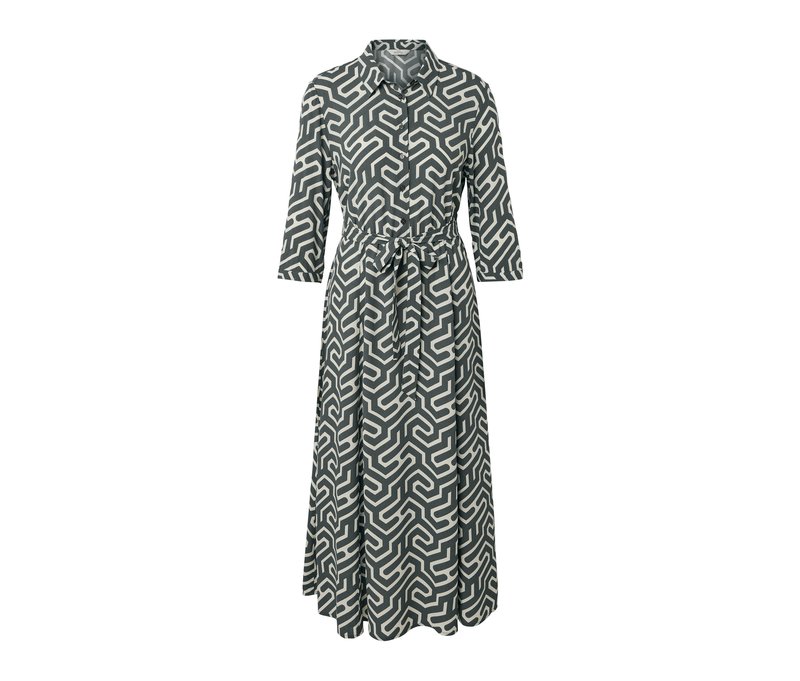 Tchibo - Bedrucktes Hemdblusenkleid - Damen - Gr. 46 - weiß/print