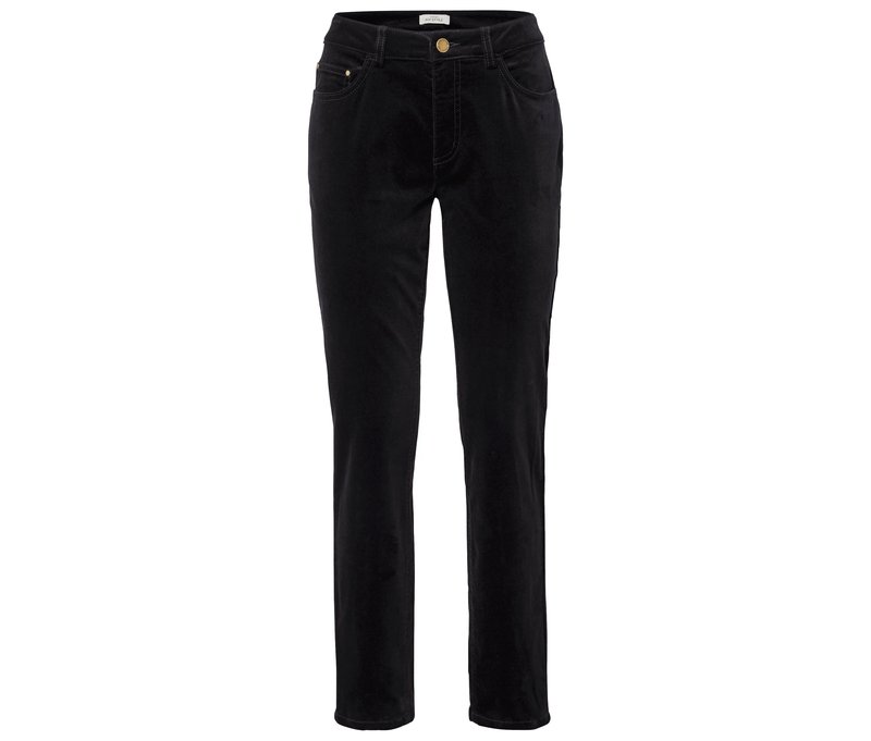 Tchibo - Samthose - Damen - Gr. 36 - schwarz