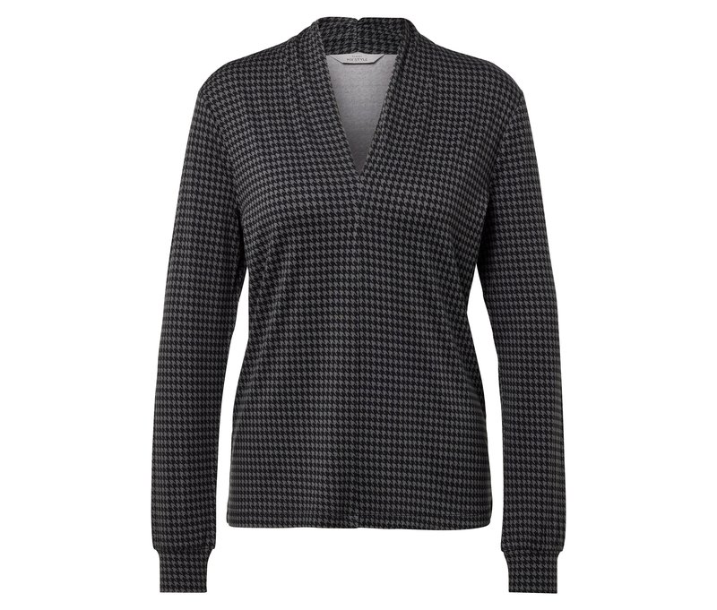 Tchibo - Blusenshirt mit V-Ausschnitt - Damen - Gr. XL - schwarz