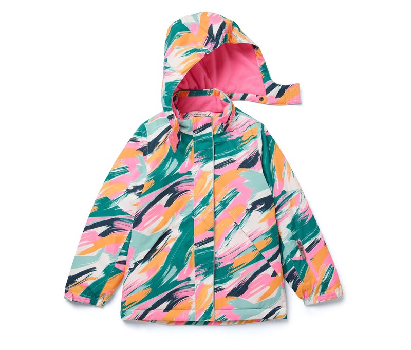 Tchibo - Kinder-Skijacke - Mädchen - Gr. 122/128 - pink/print