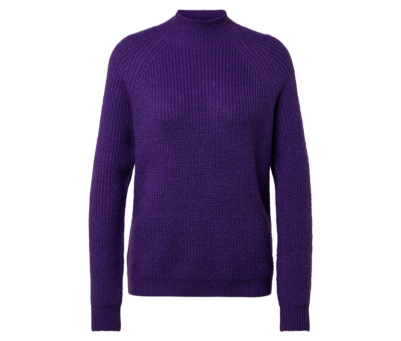 Tchibo - Grobstrickpullover mit Stehkragen - Damen - Gr. XXL - lila