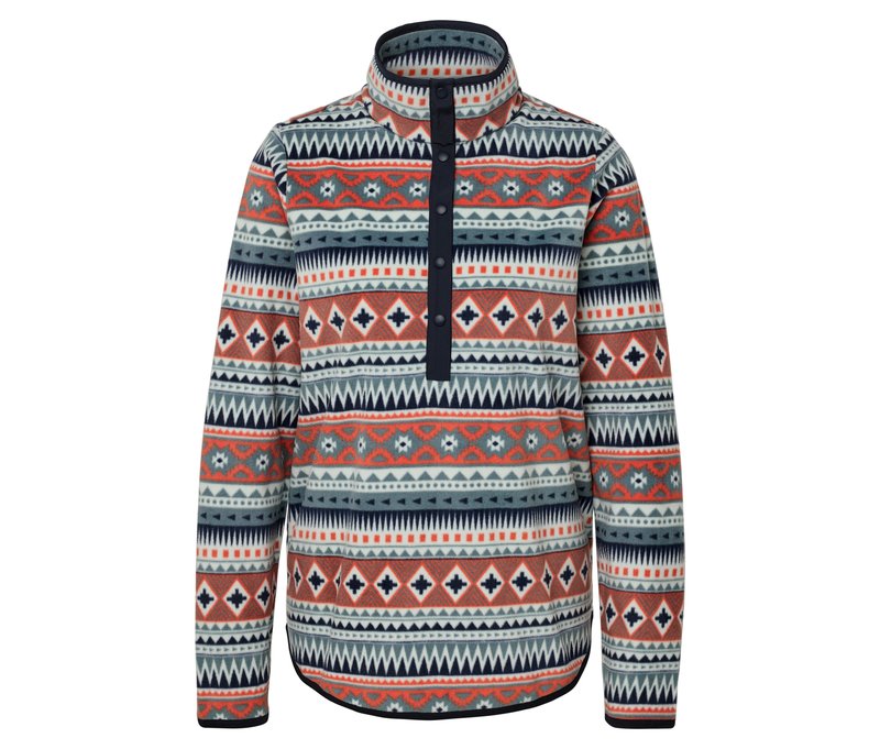 Tchibo - Fleecepullover - Damen - Gr. M - mehrfarbig/print