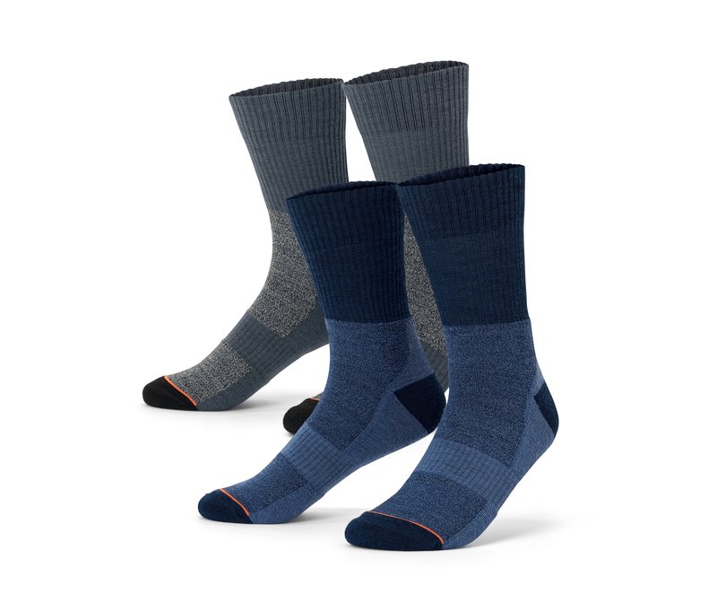 Tchibo - 2 Paar Trekking-Socken mit Merinowolle - Herren - Gr. 35-38 - orange