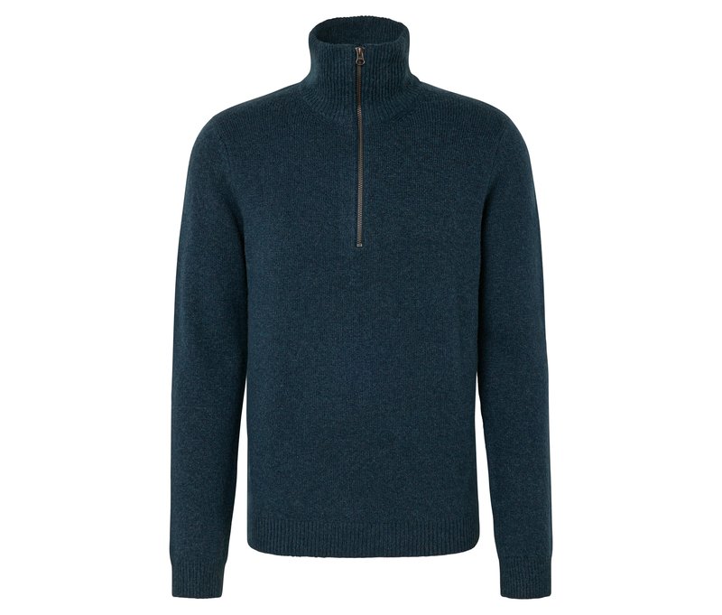 Tchibo - Troyer-Pullover - Herren - Gr. S - blau