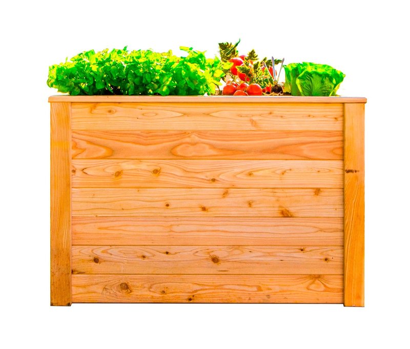Tchibo - Hochbeet - 100x65x66cm - naturfarben - Holz / Polyethylen