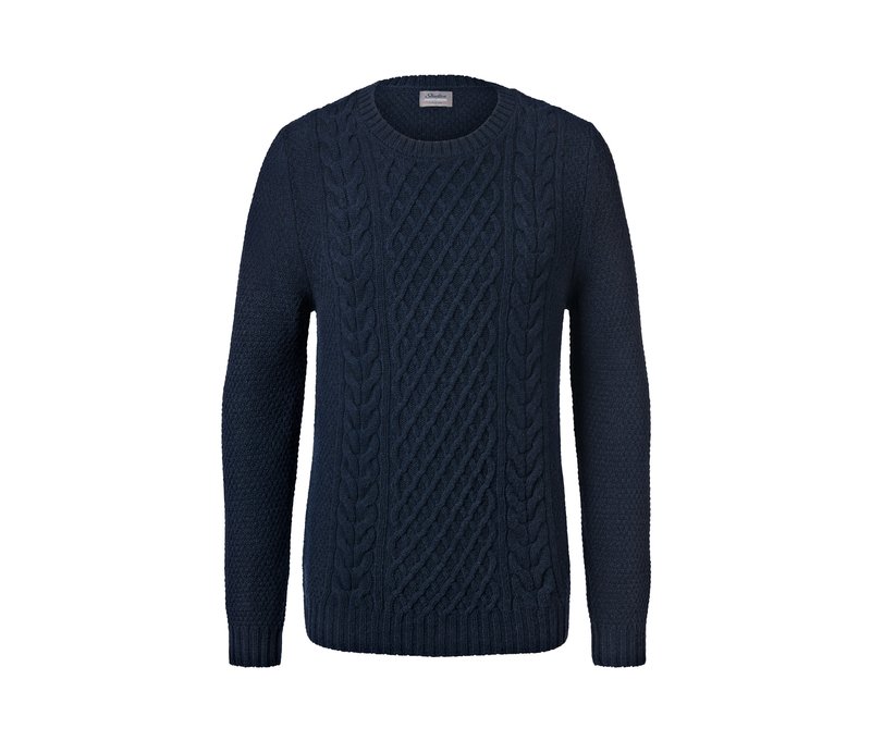 Tchibo - Strickpullover - Herren - Gr. S - dunkelblau