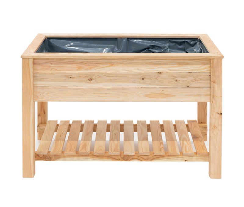 Tchibo - Stelzenhochbeet mit Boden - 120x65x75cm - naturfarben - Holz