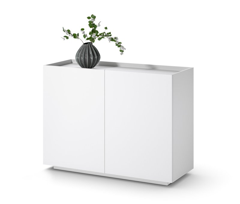 Tchibo - Schrank - 107x42x80cm - weiß - Holz / Kunststoff