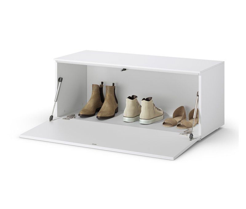 Tchibo - Sitzbank - 100x40x41,5cm - weiß - Holz / Kunststoff