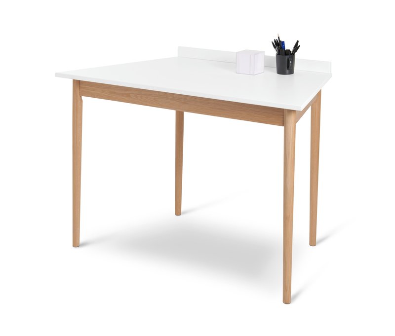 Tchibo - Schreibtisch in Trapezform - 120x70x76cm - braun - Holz / Eichenholz