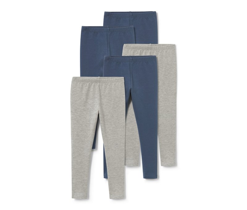Tchibo - 5 Kinder-Leggings - Newborn - Gr. 50/56 - blau