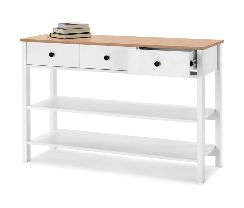 Tchibo - Anrichte mit Schubladen - 121x42x78cm - schwarz - Holz / Metall