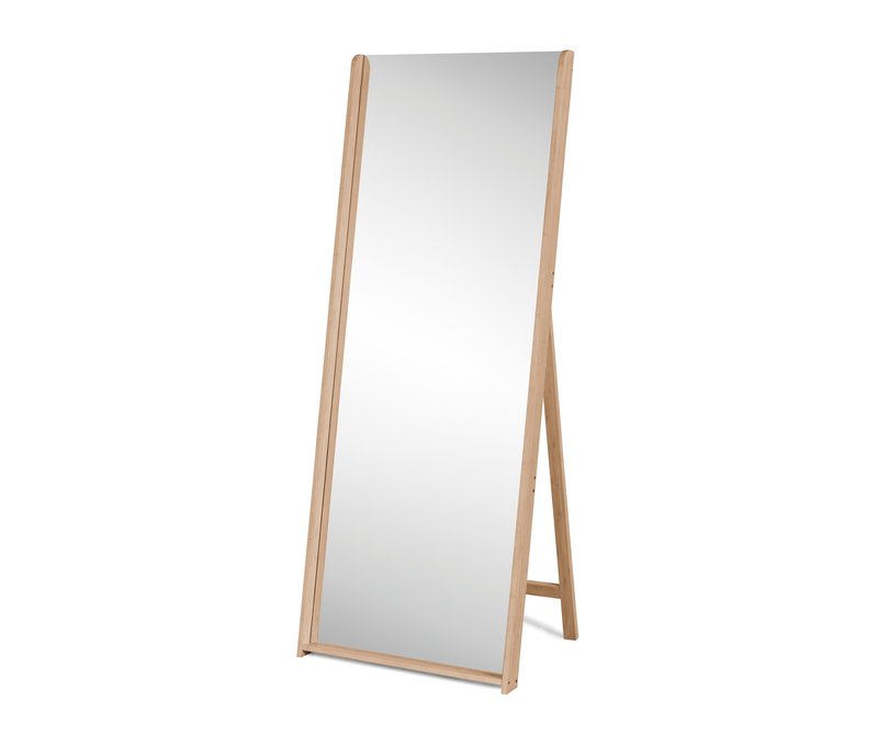 Tchibo - Standspiegel mit Rahmen aus Bambus - 61,5x46x156cm - naturfarben - Bambusholz / Glas