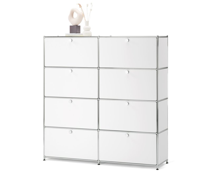 Tchibo - Highboard »Cn3« mit 8 Klappen - 152x40x158,5cm - chrom - Stahl / Aluminium / Kunststoff