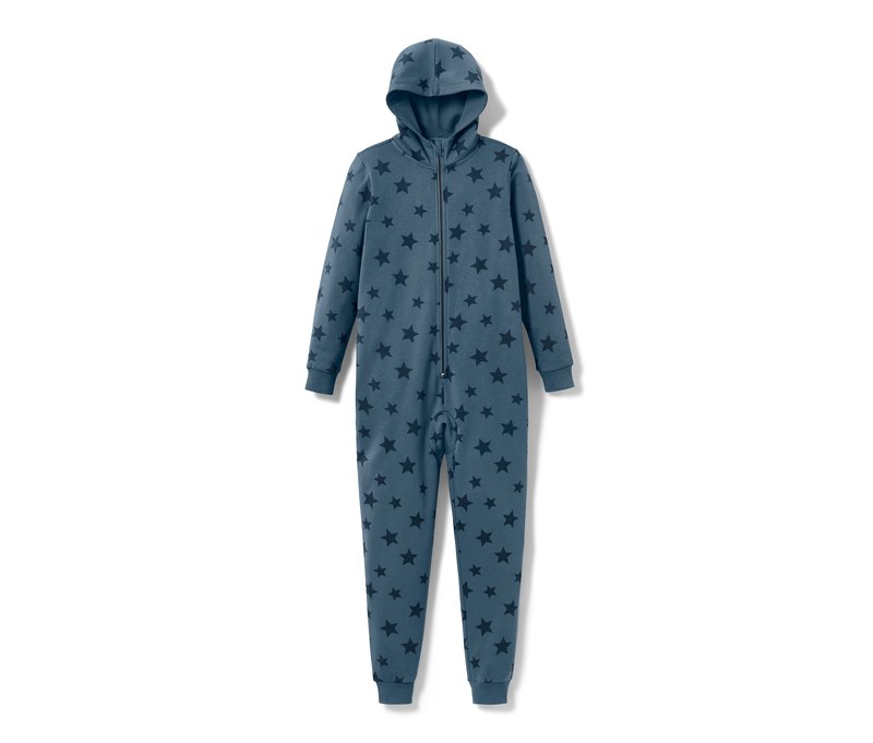 Tchibo - Kinder-Lounge-Overall - Herren - Gr. 134/140 - blau/print