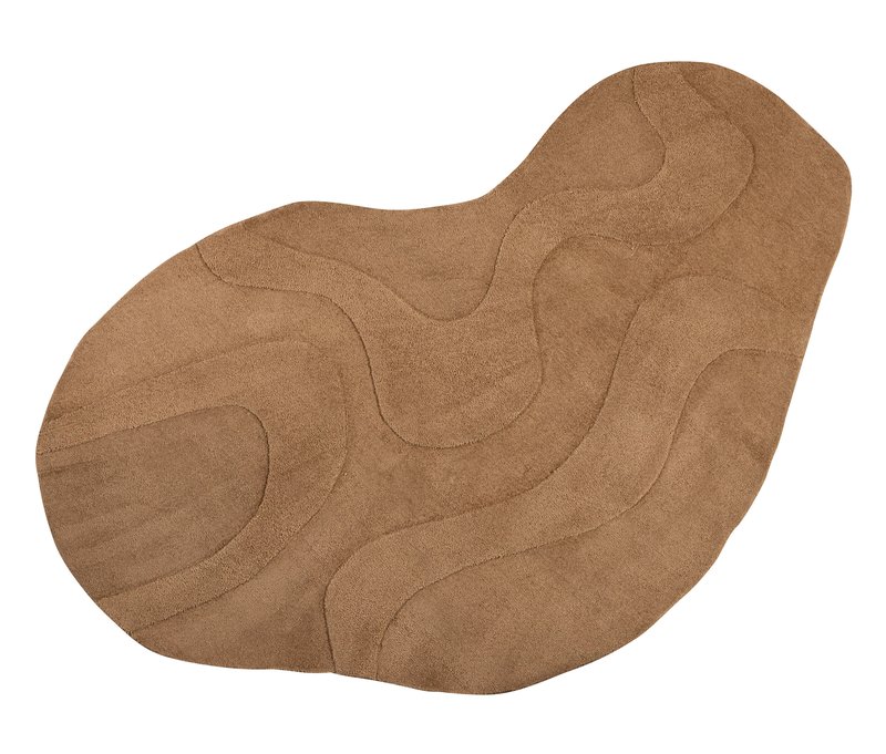 Tchibo - Woood Teppich »Alya« organisch - hellbraun