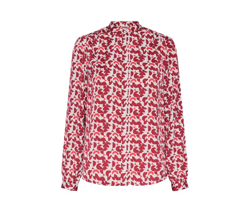 Tchibo - Bedruckte Bluse - Damen - Gr. 42 - weiß