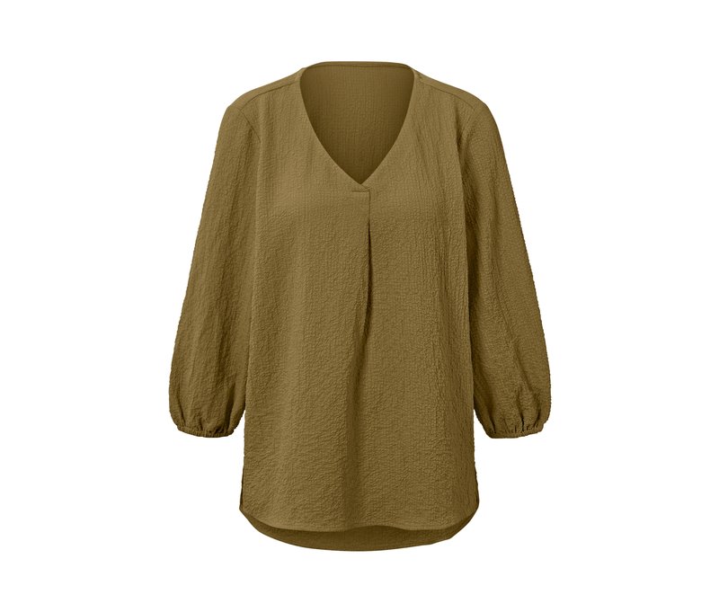 Tchibo - Tunika-Bluse - Damen - Gr. 36 - olivgrün