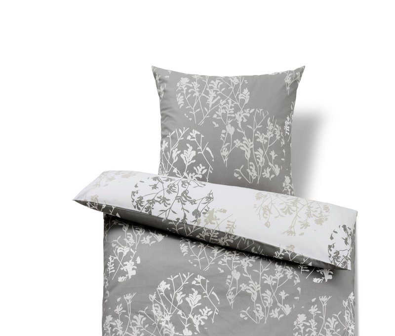 Tchibo - Renforcé-Bettwäsche - hellgrau