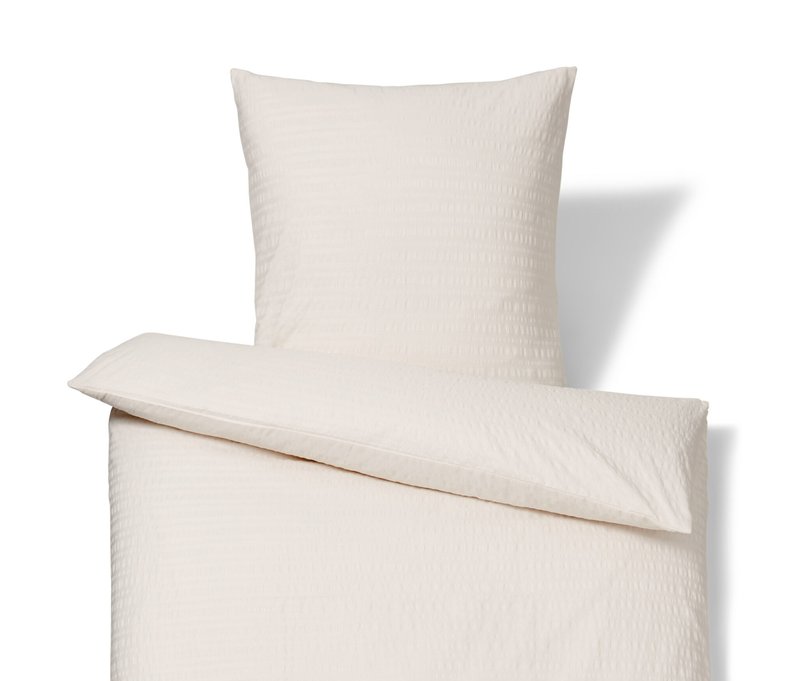 Tchibo - Seersucker-Bettwäsche - offwhite
