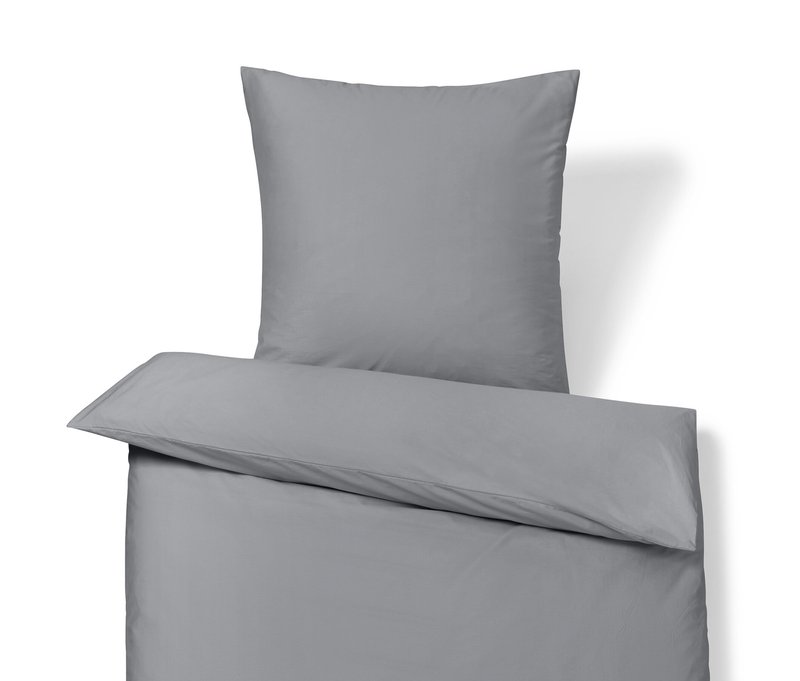 Tchibo - Baumwollsatin-Bettwäsche - grau