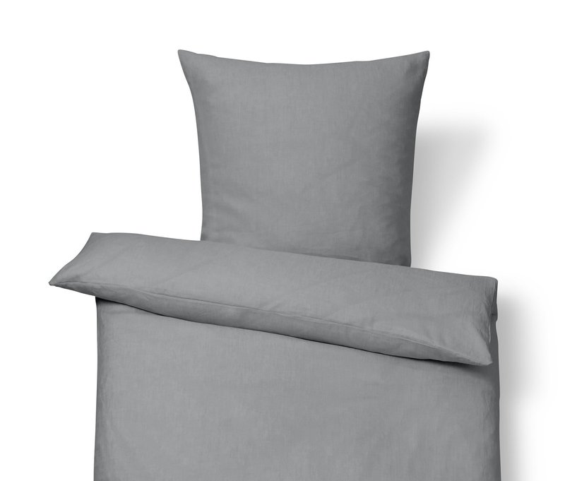 Tchibo - Leinen-Bettwäsche - grau