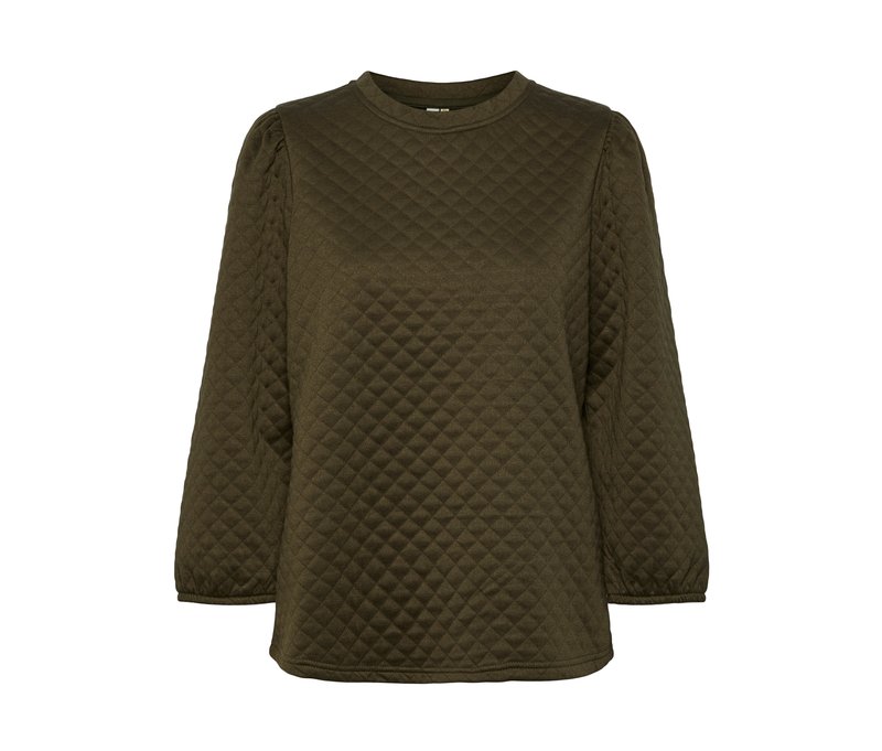 Tchibo - Shirt in Steppoptik - Damen - Gr. XS - grün