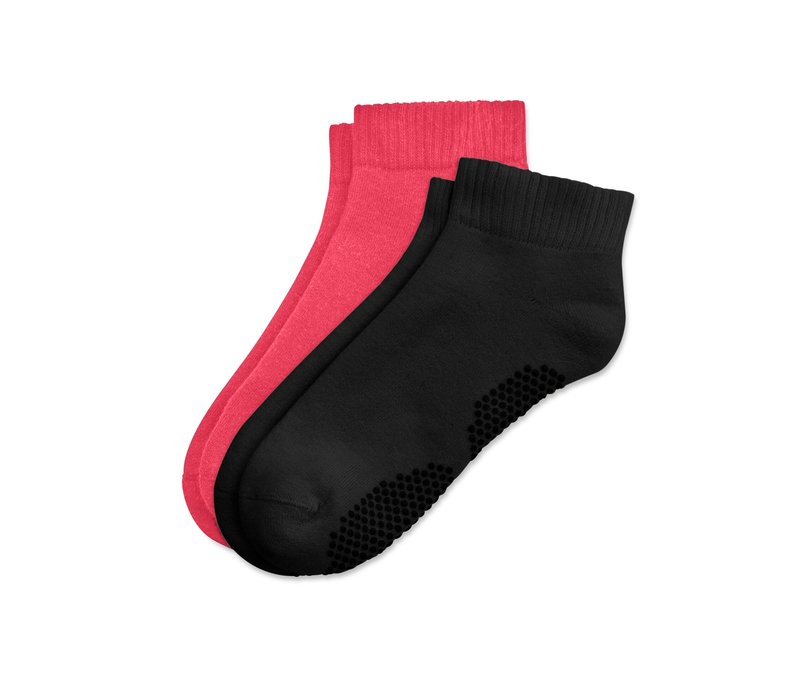 Tchibo - 2 Paar Yogasocken - Damen - Gr. 35-38 - schwarz