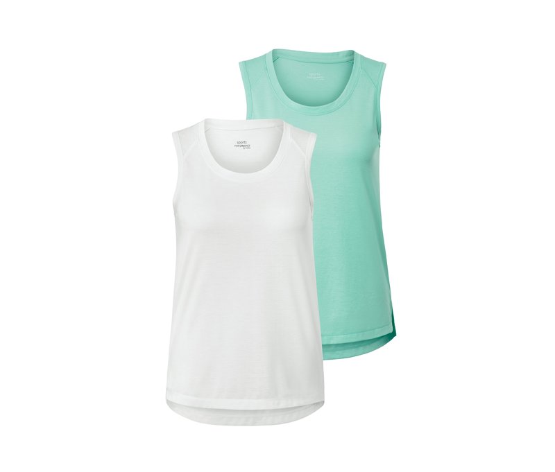 Tchibo - 2 Sporttops - Damen - Gr. M - weiß