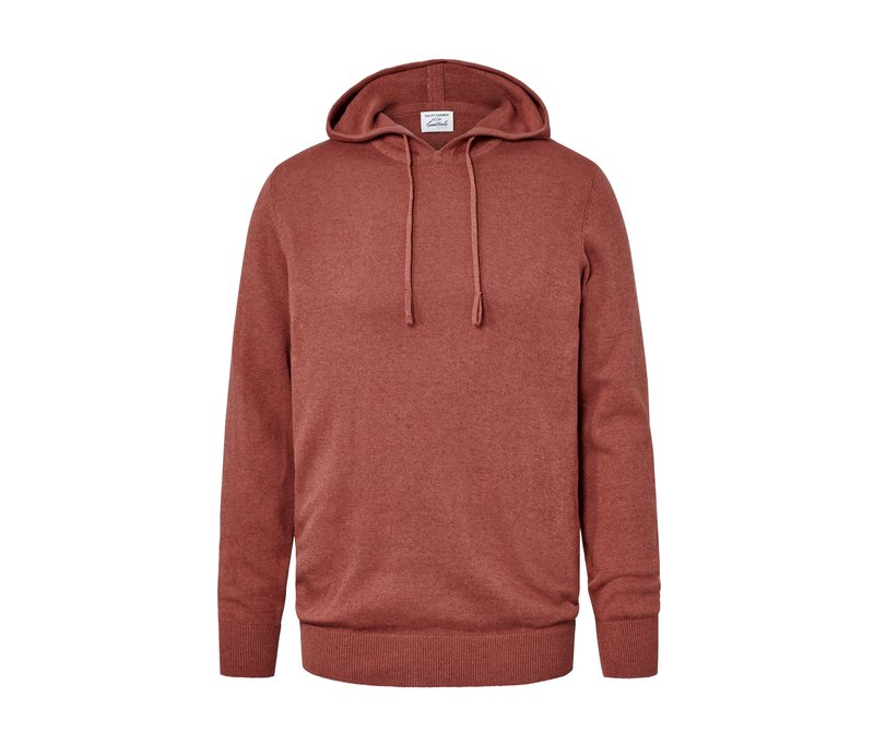 Tchibo - Strick-Hoodie - Herren - Gr. S - terrakotta