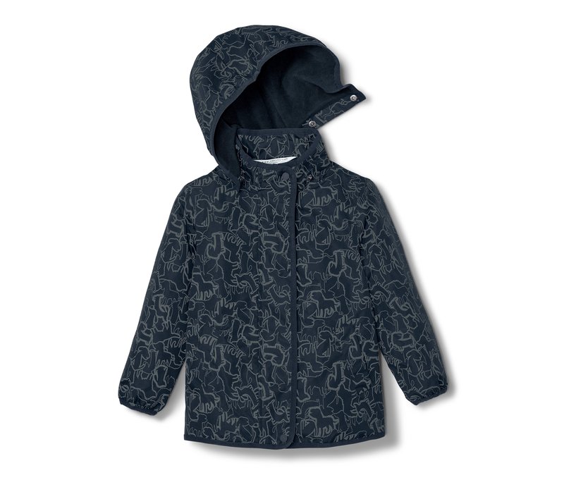 Tchibo - Kinder-Thermo-Regenjacke mit reflektierenden Elementen - Herren - Gr. 86/92 - silber