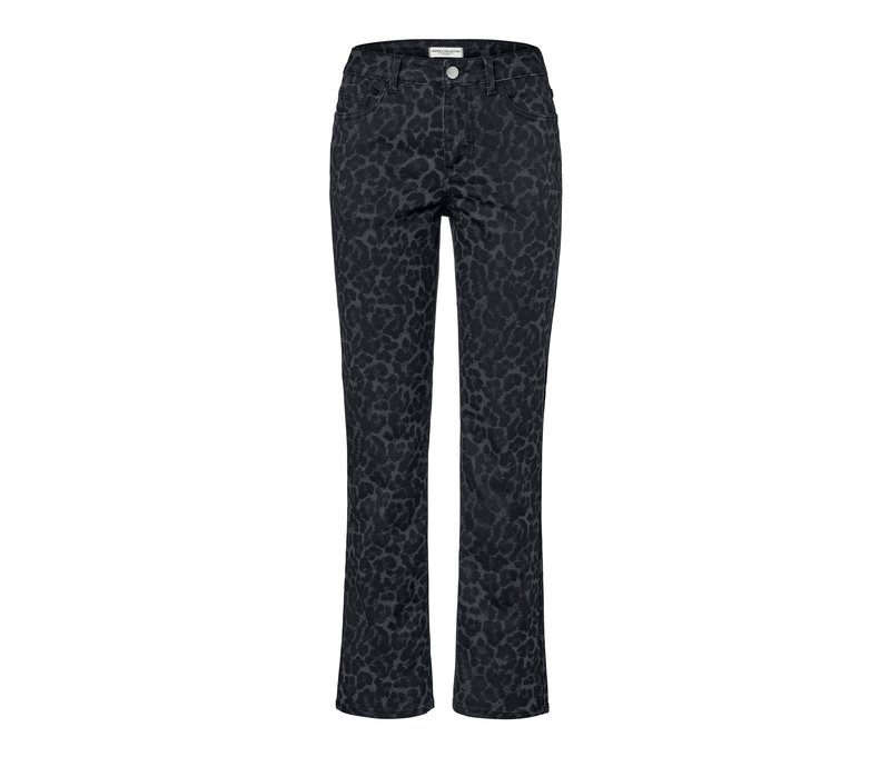 Tchibo - Bedruckte Straight Jeans – Fit »Kira« - Damen - Gr. 44 - schwarz/print