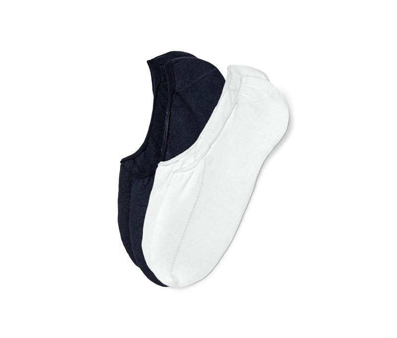 Tchibo - 2 Paar warme Sneaker-Füßlinge - Damen - Gr. 35-37 - dunkelblau