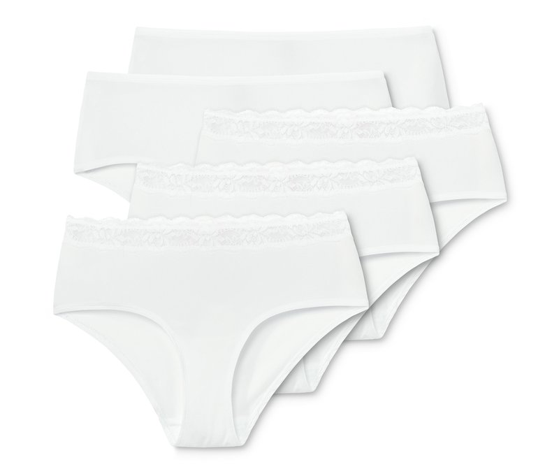Tchibo - 5 Pantys - Damen - Gr. XXL - weiß