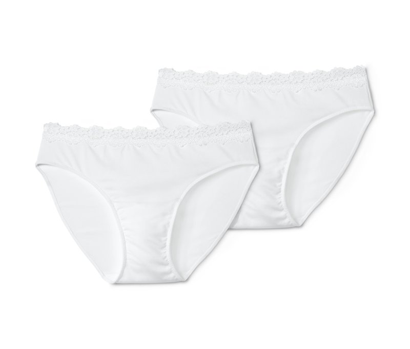 Tchibo - 2 Slips - Damen - Gr. XXL - weiß