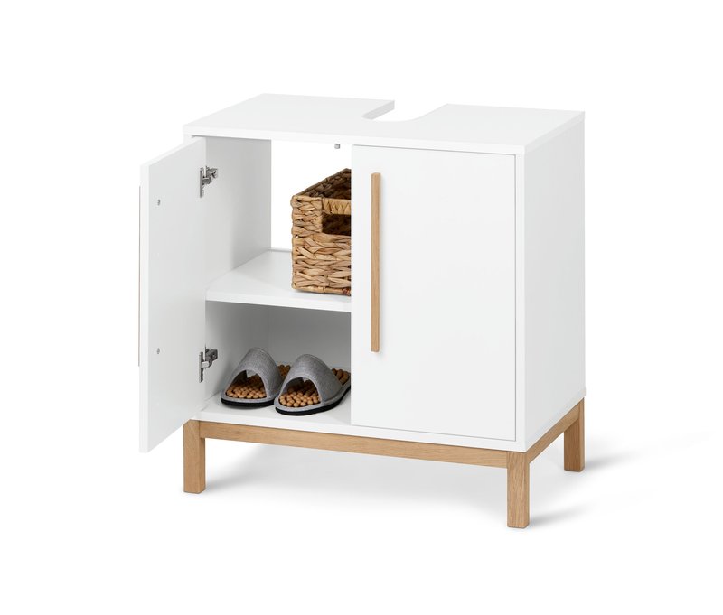 Tchibo - Waschbeckenunterschrank »Eklund« - 65x40x66,5cm - braun - Holz / Eichenholz / Holz