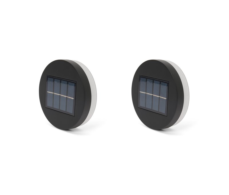 Tchibo - 2 Solar-Wand-und-Stufenlichter - schwarz