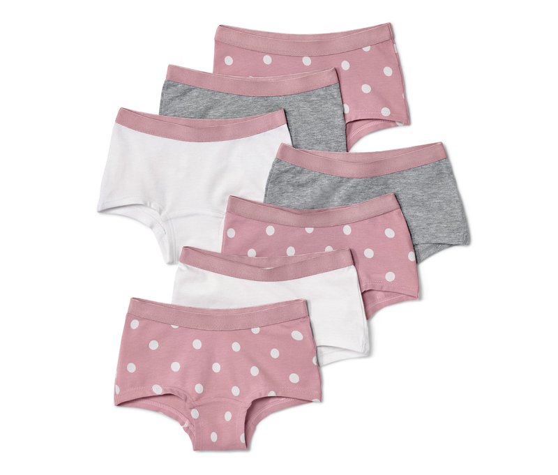 Tchibo - 7 Mädchen-Pantys - Mädchen - Gr. 110/116 - weiß