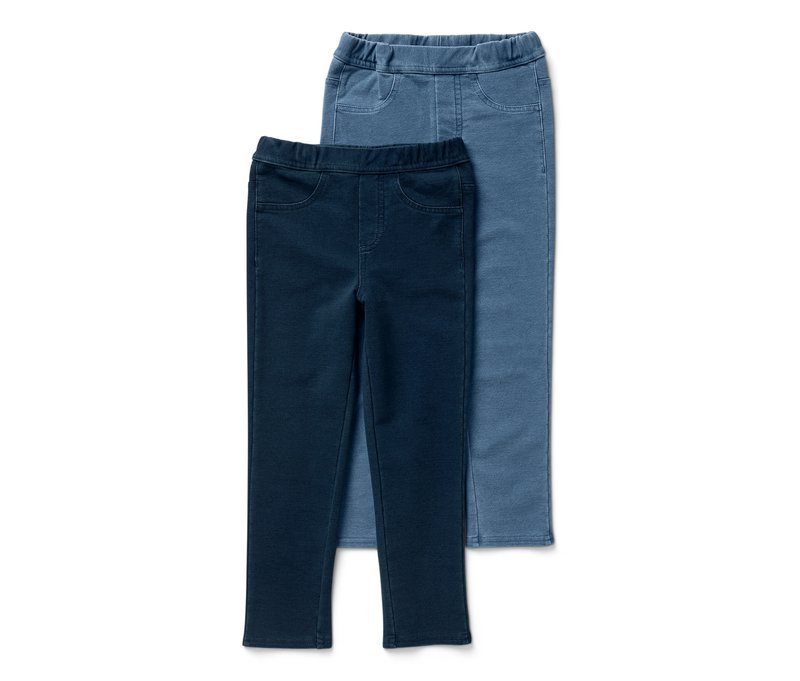 Tchibo - 2 Kinder-Jeggings ‒ Fit »Mia« - Baby - Gr. 62/68 - dunkelblau